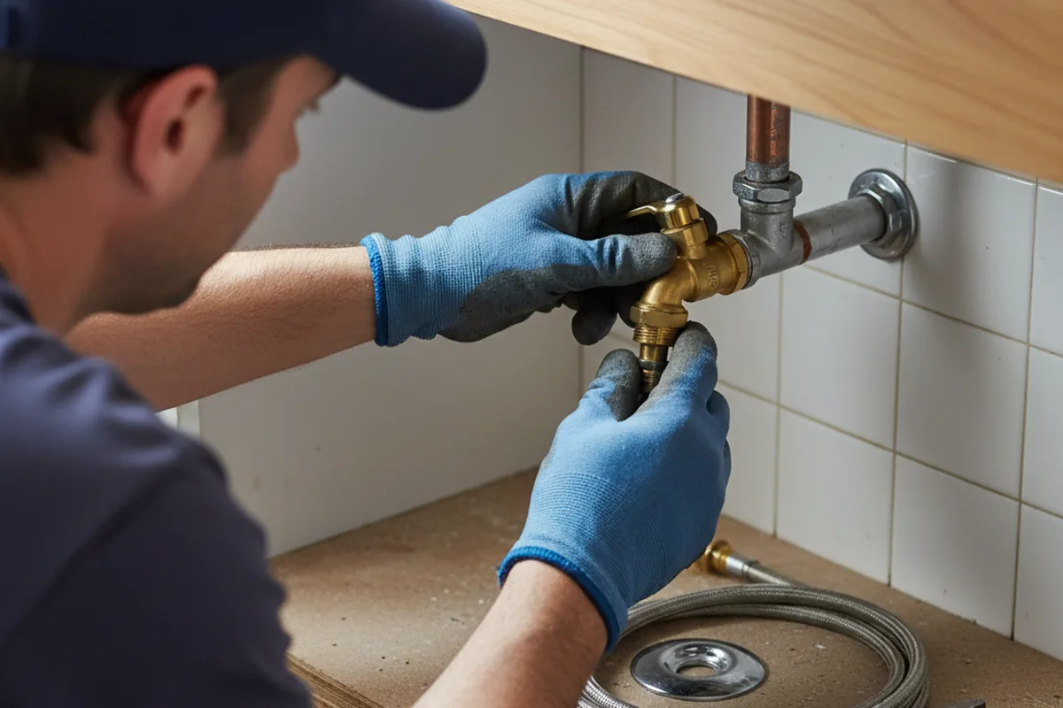 Shutoff valve and fitting work during Emergency Plumbing in Center Harbor